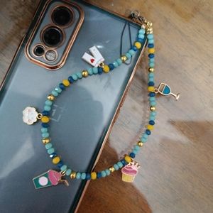 Phone charm with charms